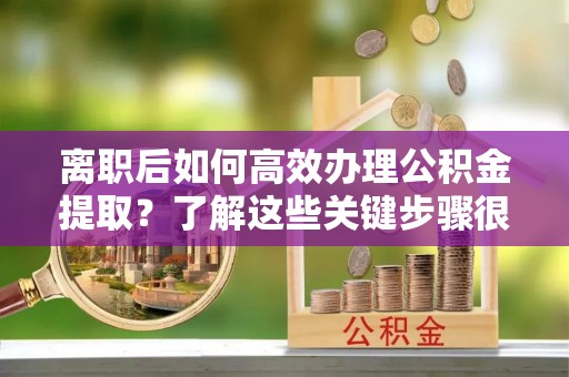 杭锦后旗离职后如何高效办理公积金提取？了解这些关键步骤很重要！