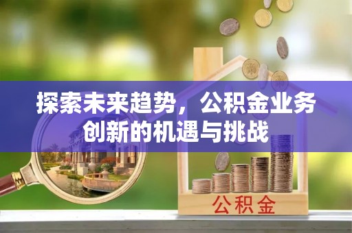 杭锦后旗探索未来趋势，公积金业务创新的机遇与挑战